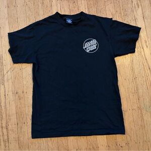 Santa Cruz Skateboards original black and white logo tee